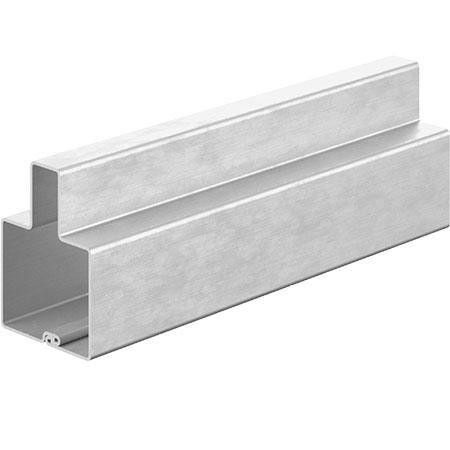 Профиль для ворот универсальный стальной неокрашенный Т-образный