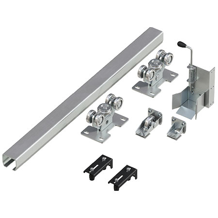 Система роликов и направляющих для балки х/к 95 х 88 х 5, L = 6 000 мм