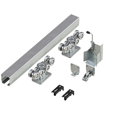 Система роликов и направляющих для балки х/к 138 х 144 х 6, L = 8 000 мм