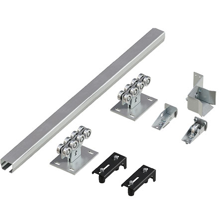 Система роликов и направляющих для балки х/к 71 х 60 х 3,5, L = 6 000 мм