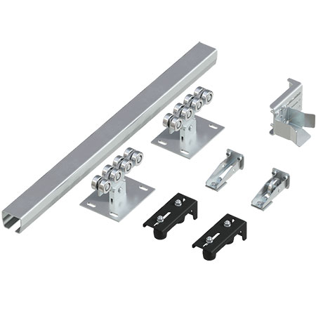 Система роликов и направляющих для балки х/к 60 х 55 х 3, L = 6 000 мм