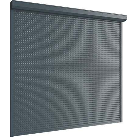 Рольставни из перфорированного профиля (частичное пропускание света) RH45PN