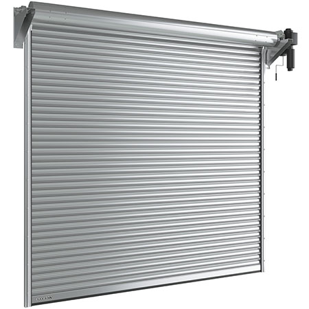 Рулонные ворота из стальных профилей (взломоустойчивые) RHS117, RHS117P с вальным электроприводом